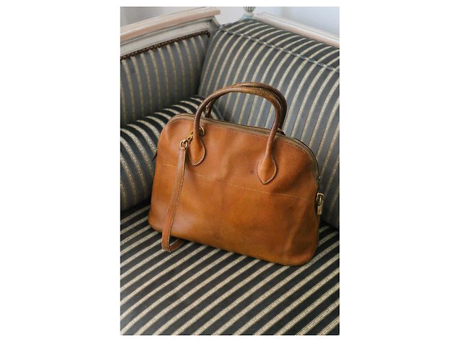Borsa Hermès Bolide in pelle color camel Cammello - vista 11