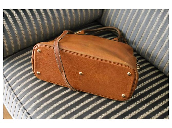 Borsa Hermès Bolide in pelle color camel Cammello - vista 12