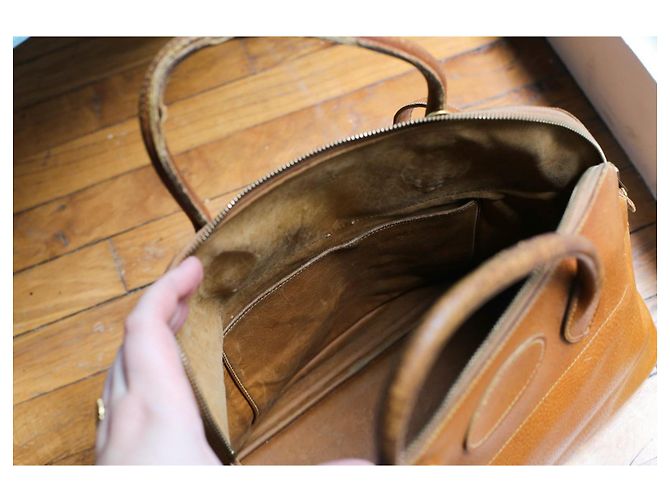 Borsa Hermès Bolide in pelle color camel Cammello - vista 13