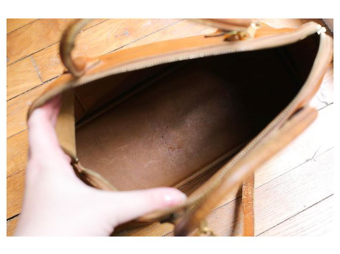 Borsa Hermès Bolide in pelle color camel Cammello - vista 14