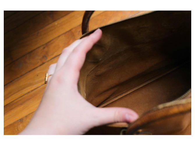 Borsa Hermès Bolide in pelle color camel Cammello - vista 15