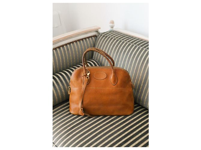 Borsa Hermès Bolide in pelle color camel Cammello - vista 2