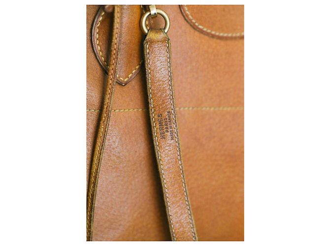 Borsa Hermès Bolide in pelle color camel Cammello - vista 5