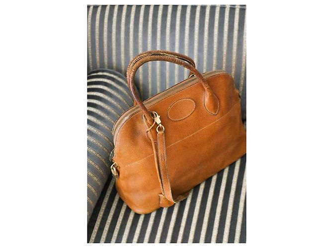 Borsa Hermès Bolide in pelle color camel Cammello - vista 7