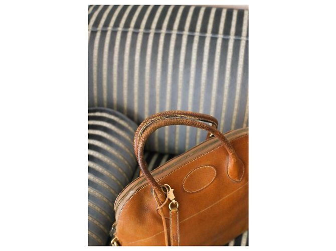 Borsa Hermès Bolide in pelle color camel Cammello - vista 8