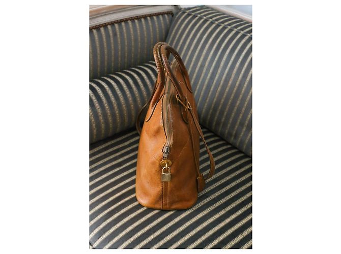 Borsa Hermès Bolide in pelle color camel Cammello - vista 9