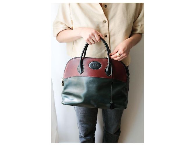 Hermès Bolide 35 Handtasche aus Leder dreifarbig Mehrfarben - Ansicht 12