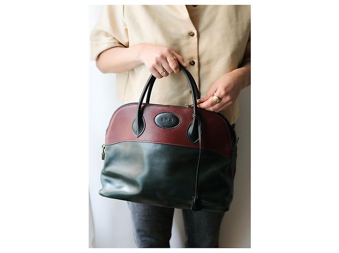 Hermès Bolide 35 Handtasche aus Leder dreifarbig Mehrfarben - Ansicht 13