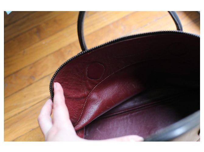 Hermès Bolide 35 Handtasche aus Leder dreifarbig Mehrfarben - Ansicht 9