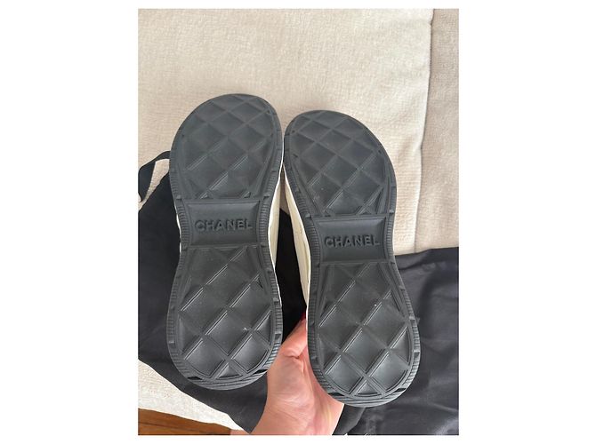 Cambon Chanel Sneaker Weiß Stoff - Ansicht 7