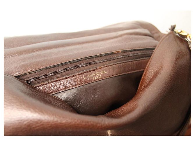 Borsa a tracolla Lancel in pelle marrone - vista 11