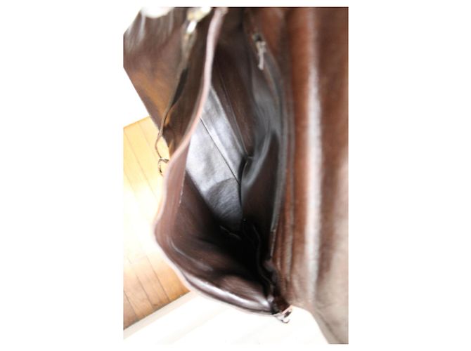 Borsa a tracolla Lancel in pelle marrone - vista 12
