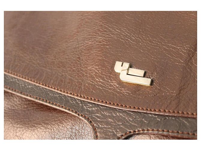 Borsa a tracolla Lancel in pelle marrone - vista 2
