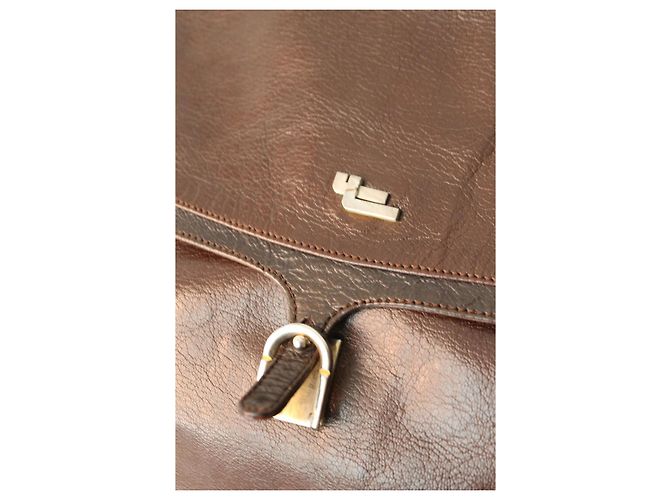 Borsa a tracolla Lancel in pelle marrone - vista 3