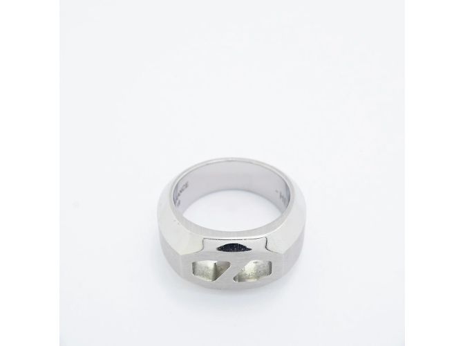 Hermès Hermes Delta Edelstahlring Silber - Ansicht 3