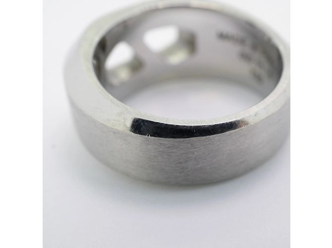 Hermès Hermes Delta Edelstahlring Silber - Ansicht 9
