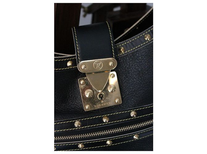 Borsa Louis Vuitton l'Affriolant in pelle suhali nera Nero - vista 2
