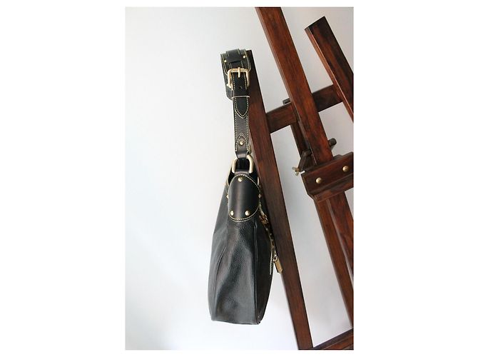 Borsa Louis Vuitton l'Affriolant in pelle suhali nera Nero - vista 6