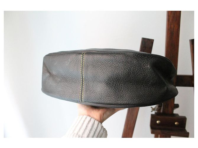 Borsa Louis Vuitton l'Affriolant in pelle suhali nera Nero - vista 7