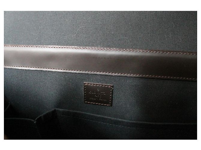 Louis Vuitton Borsa a Spalla Fonzie in Pelle Marrone Monogramma - vista 13