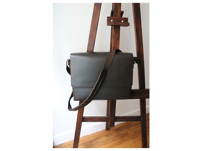Louis Vuitton Borsa a Spalla Fonzie in Pelle Marrone Monogramma - vista 5