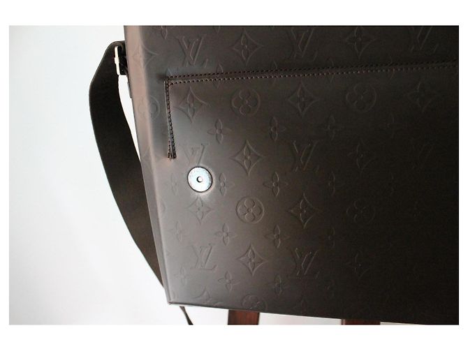 Louis Vuitton Borsa a Spalla Fonzie in Pelle Marrone Monogramma - vista 8