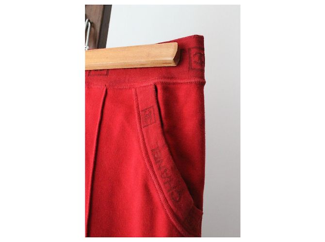 Chanel Pantalones, leggings Roja - vista 3