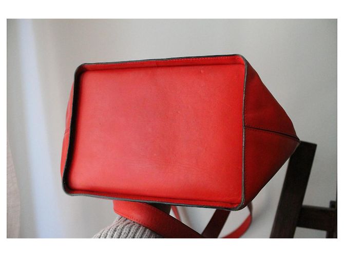 Bolso Céline de cuero rojo Roja - vista 11