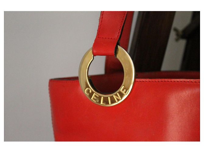 Bolso Céline de cuero rojo Roja - vista 2