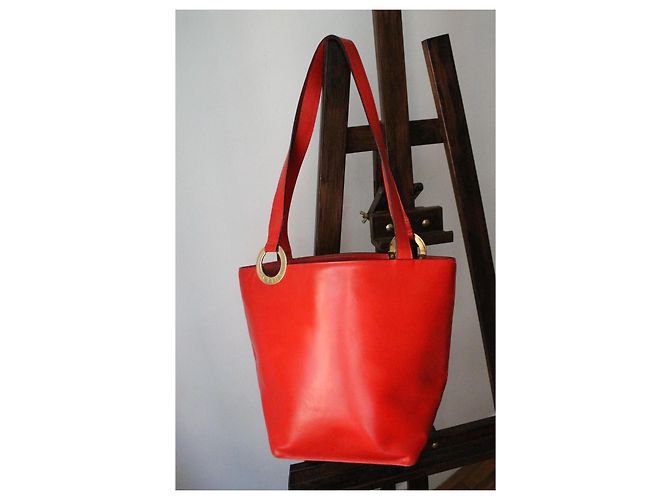 Bolso Céline de cuero rojo Roja - vista 4