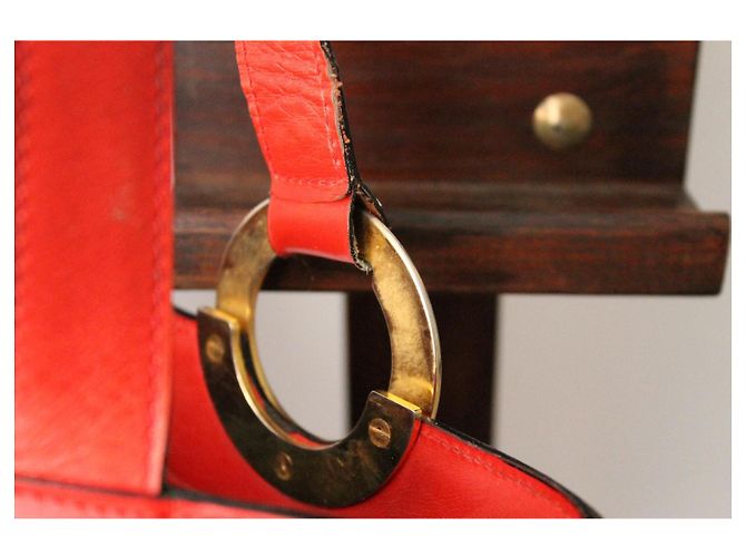 Bolso Céline de cuero rojo Roja - vista 5