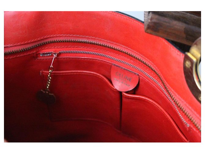Bolso Céline de cuero rojo Roja - vista 6