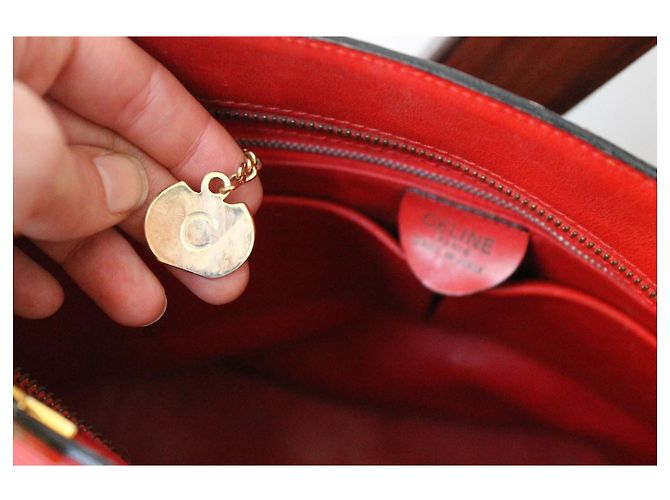 Bolso Céline de cuero rojo Roja - vista 8