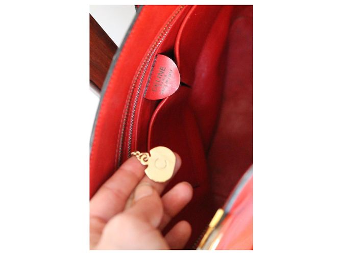 Bolso Céline de cuero rojo Roja - vista 9