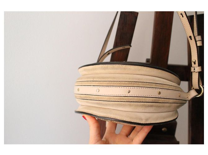 Borsa a mano Chloé Pixie in pelle dorata D'oro - vista 7