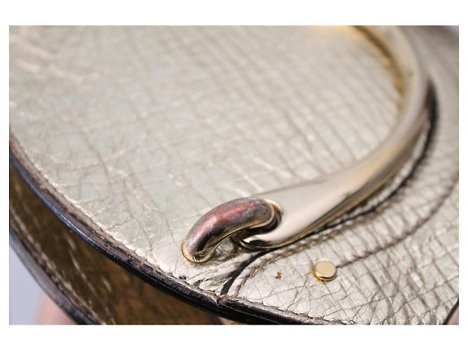 Borsa a mano Chloé Pixie in pelle dorata D'oro - vista 9