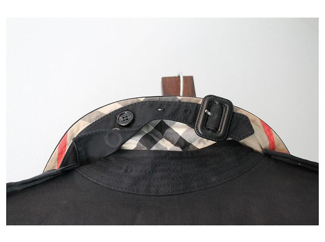 Gabardina Burberry Azul Marino de Algodón - vista 12
