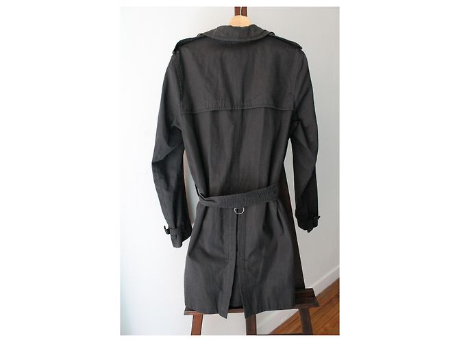 Gabardina Burberry Azul Marino de Algodón - vista 13