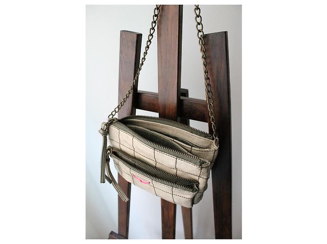 Borsa a tracolla Zadig & Voltaire in pelle verde - vista 12