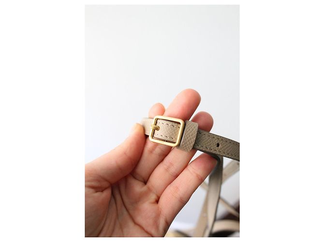 Borsa Céline Nano Belt in pelle grana taupe Beige - vista 10