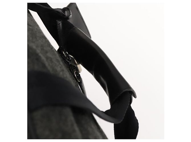PRADA Borsa Boston Lana 2way Grigia Auth bs25464 Marrone - vista 14