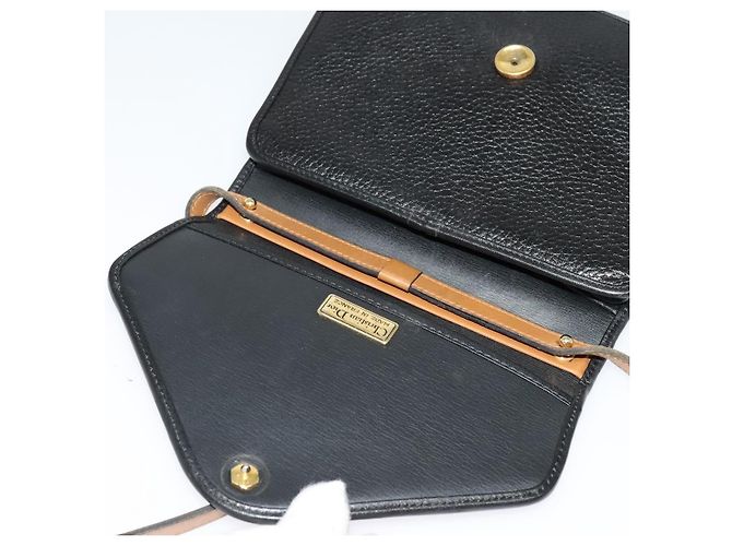 Borsa a Spalla Christian Dior in Pelle Nera e Oro Auth BA2043 Nero D'oro - vista 10