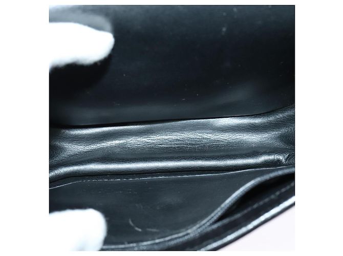 Borsa a Spalla Christian Dior in Pelle Nera e Oro Auth BA2043 Nero D'oro - vista 11