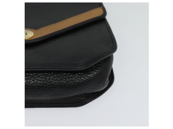 Borsa a Spalla Christian Dior in Pelle Nera e Oro Auth BA2043 Nero D'oro - vista 14