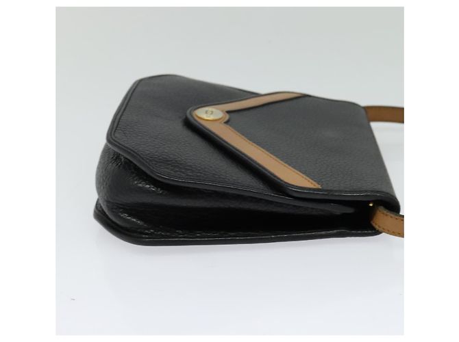 Borsa a Spalla Christian Dior in Pelle Nera e Oro Auth BA2043 Nero D'oro - vista 4
