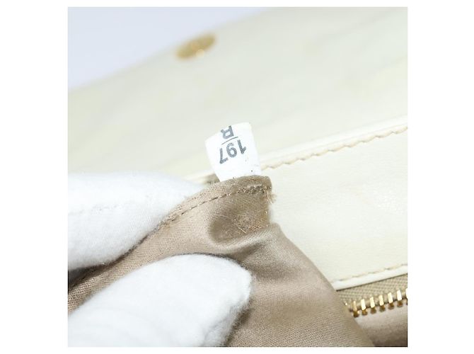 Miu Miu Handtasche aus Leder und Stroh 2 in 1 beige gold Auth 120561 Golden - Ansicht 12