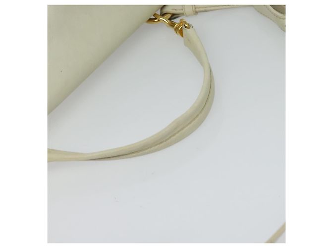 Miu Miu Handtasche aus Leder und Stroh 2 in 1 beige gold Auth 120561 Golden - Ansicht 7