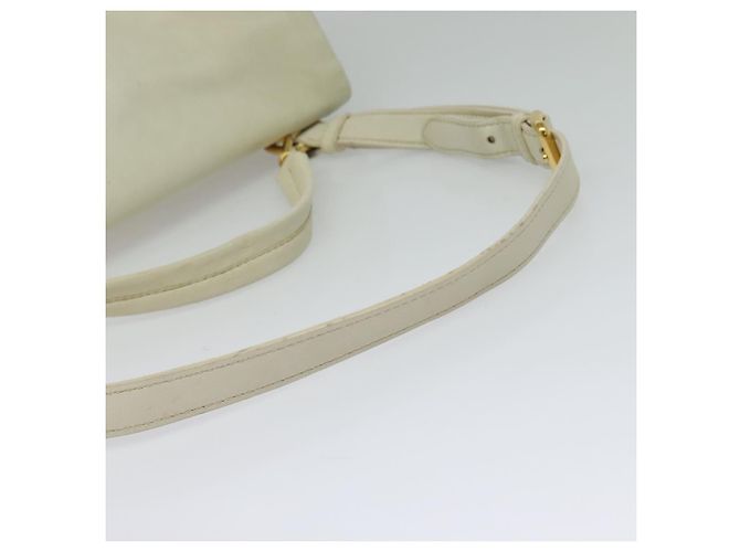 Miu Miu Handtasche aus Leder und Stroh 2 in 1 beige gold Auth 120561 Golden - Ansicht 9