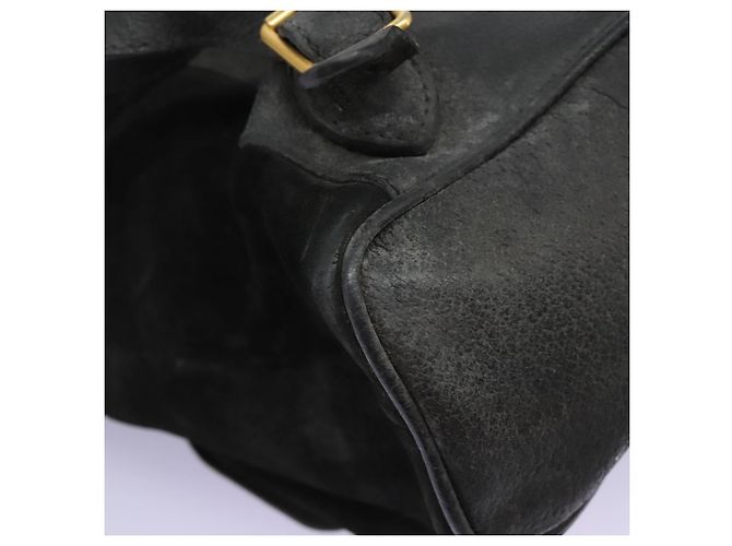 Zaino Gucci Bamboo Camoscio Nero Oro 003 1998 0016 Auth th6031 D'oro - vista 19
