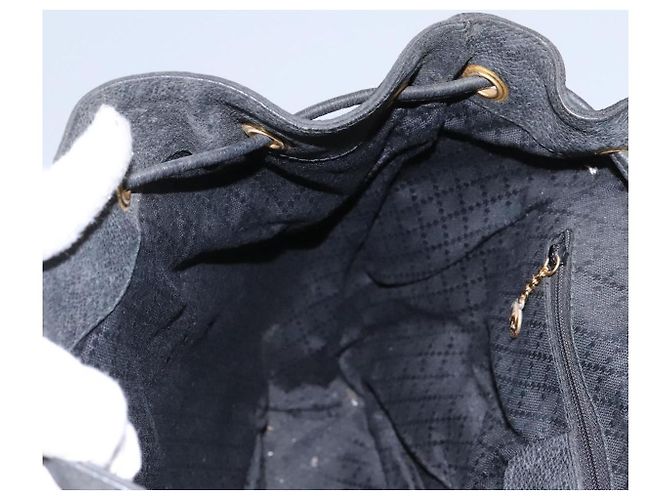 Zaino Gucci Bamboo Camoscio Nero Oro 003 1998 0016 Auth th6031 D'oro - vista 29
